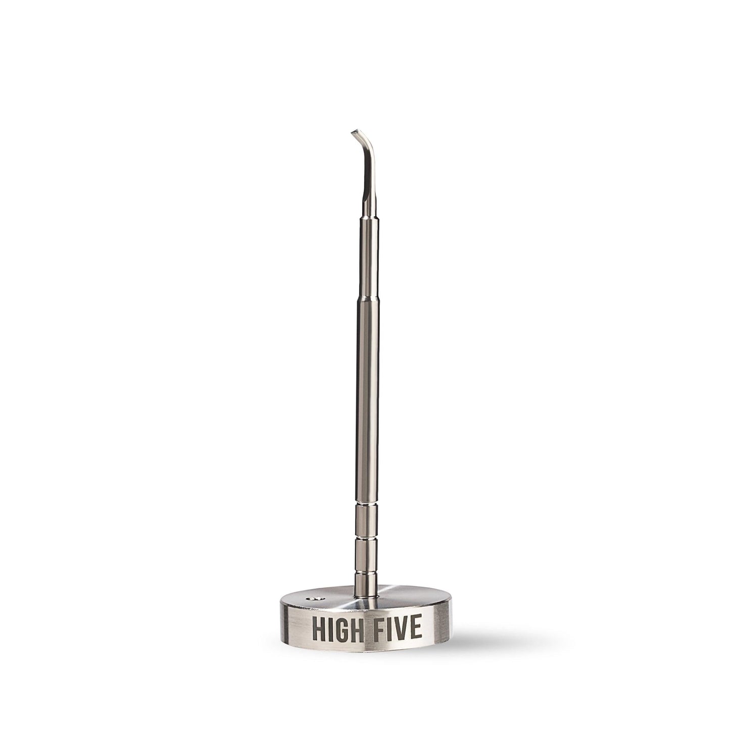 High Five Vape Micro E-Nail Quartz Ebanger Kit Silver Flat Tip Dabber