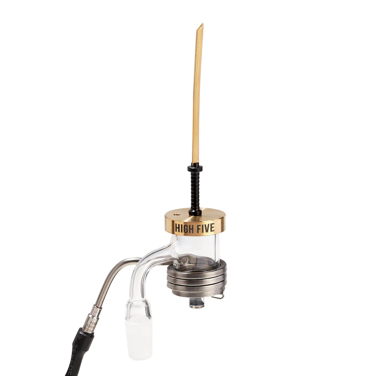 LCD E-Nail Quartz E-Banger & Rig Kit - High Five